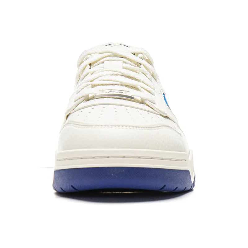 LINING Moon White 3 Skateboard Shoes Men Low Top White Blue-4