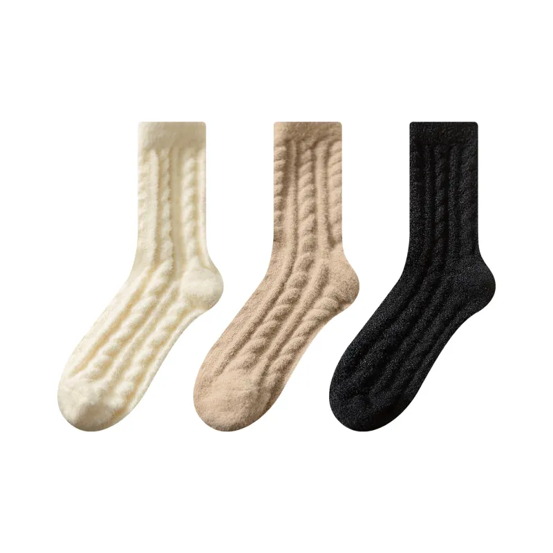 XXLLG Knee High Socks Women's 3 Pack-0