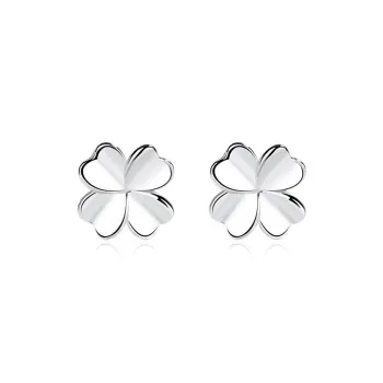 DAN DREAM S999 Fine Silver Stud Earrings Women's