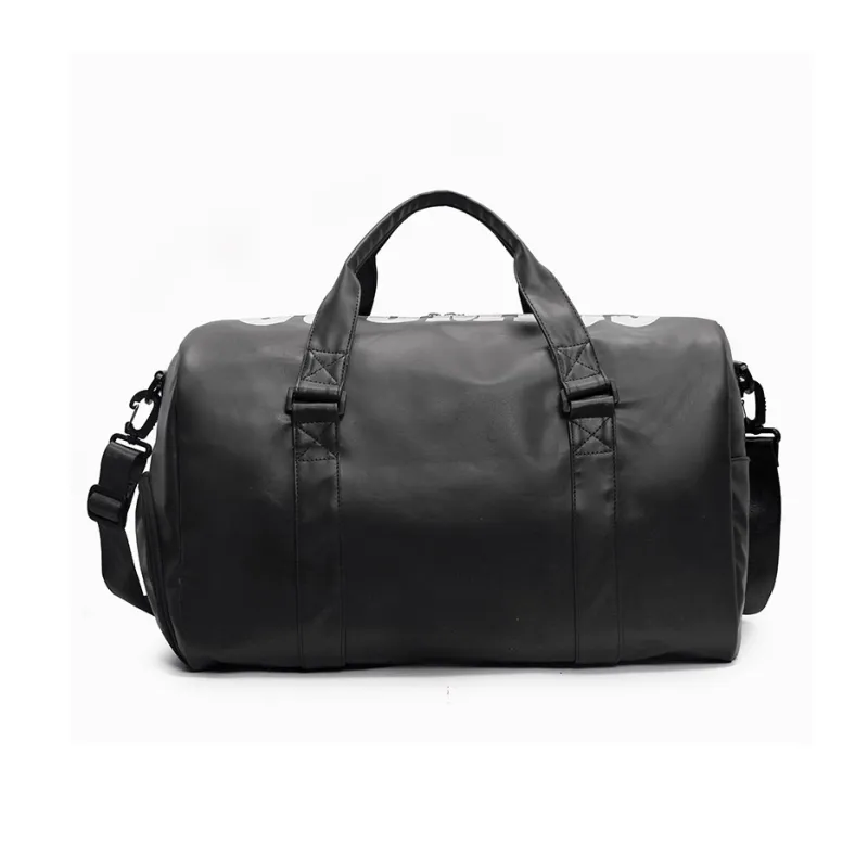 SURELAPTOP PU Portable Crossbody Travel Bag Unisex Silver/Black/Blue-6