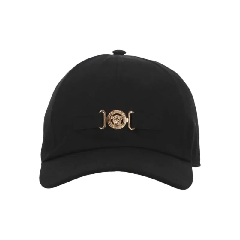 VERSACE Medusa Plaque Curved Peak Baseball Cap-0