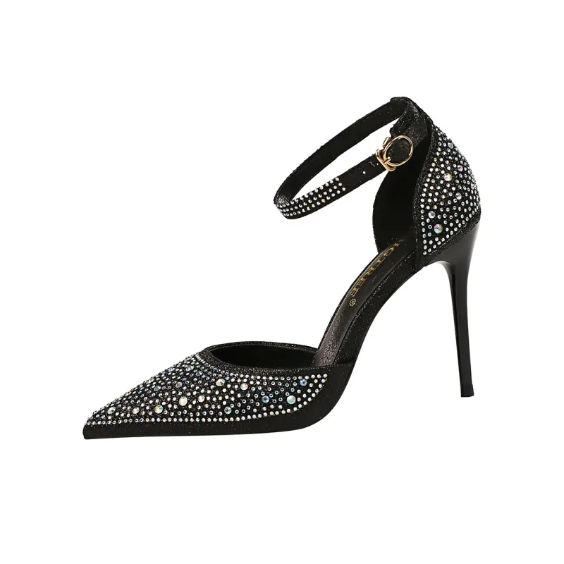 QITUMAUL Slim Heel High Heels Women's-0