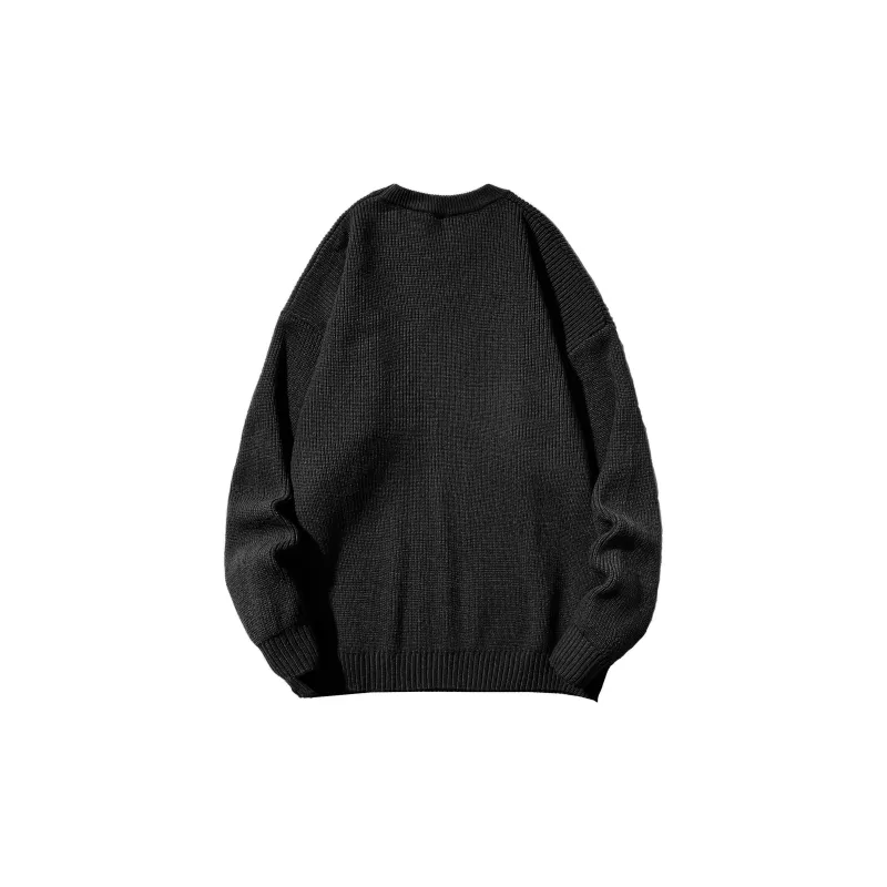 ZMOH Crew Neck Sweater Unisex Couple's-1