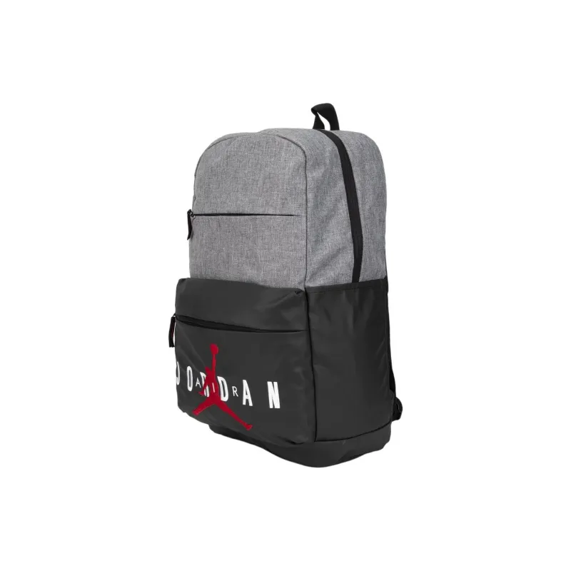 Jordan Polyester Backpack Regular Unisex Gray Black-1