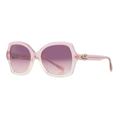COACH Plastic Irregular Shape Sunglasses Women's Pink