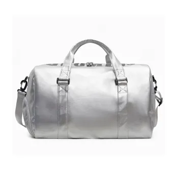 SURELAPTOP PU Portable Crossbody Travel Bag Unisex Silver/Black/Blue