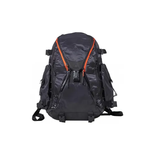 Nike Nylon Backpack Regular Men's Black & Orange
