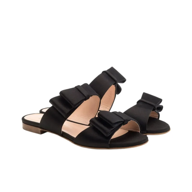 Rupert Sanderson Slide Slippers Women's Black-3