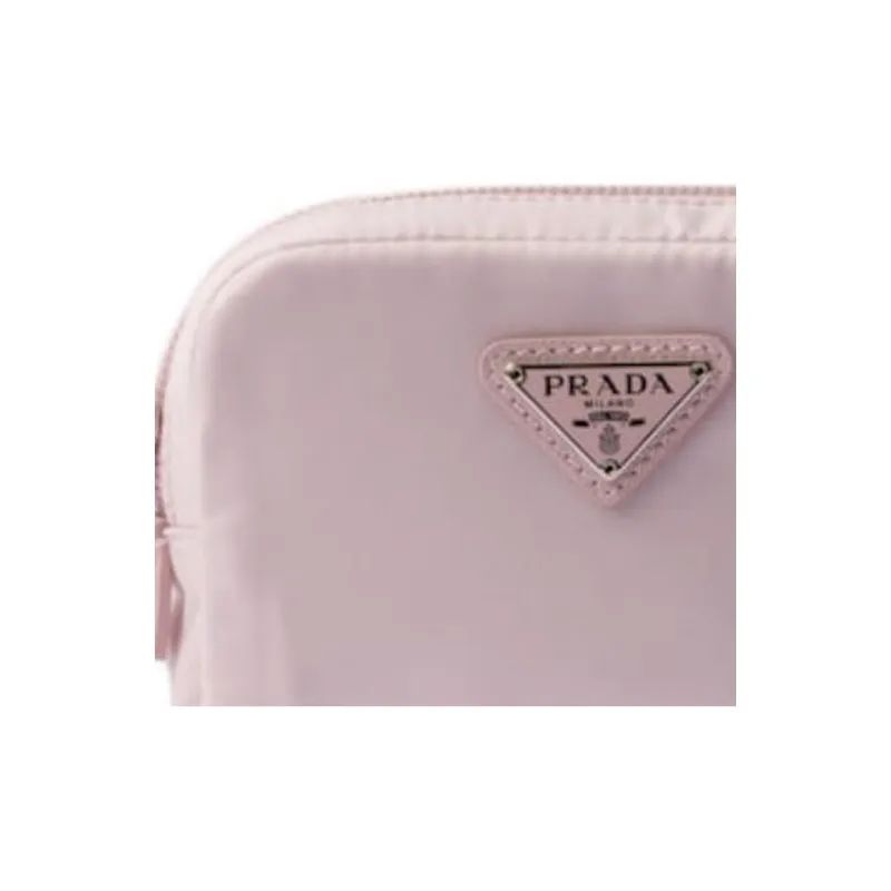 PRADA Recycled Polyamide Clutch Women's Snowflake Gypsum Pink-5