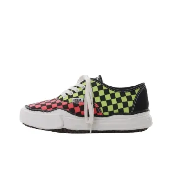 MIHARA YASUHIRO Baker Low Top Canvas Shoes Men's Red Green