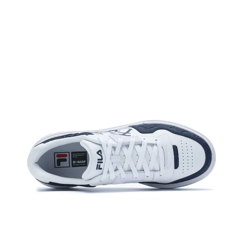 FILA CAMPUS Shock Absorbing, Non Slip, Wear Resistant, Breathable And Lightweight Low Top Casual Shoes Men's White-4