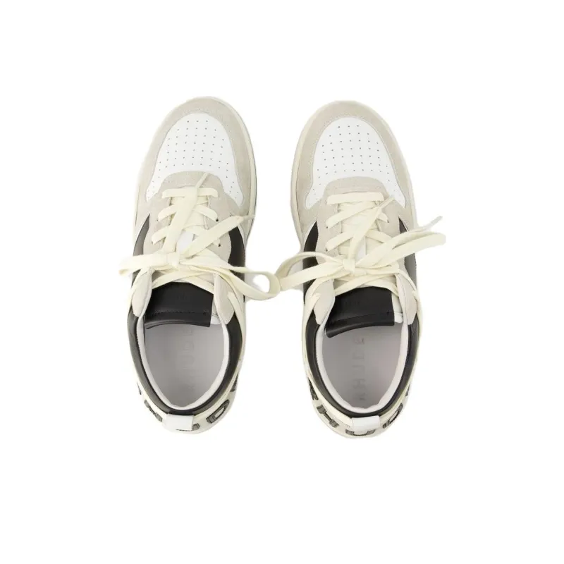 RHUDE Rhecess Low Top Skateboard Shoes Men's Beige-3