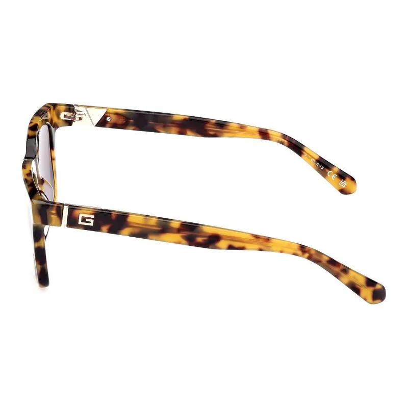 GUESS Plastic Round Sunglasses Men's Tortoiseshell-2