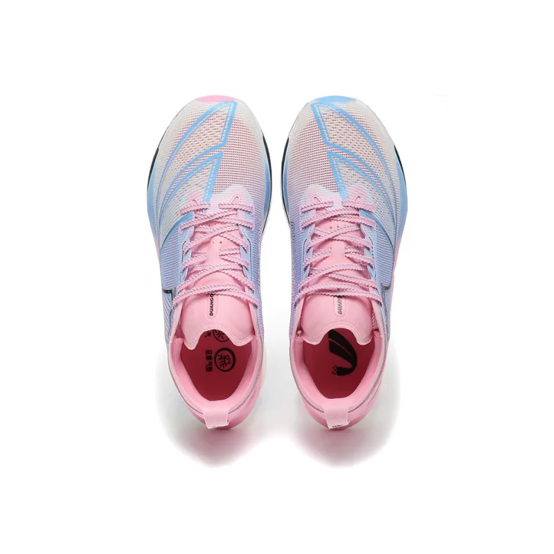 DUANGOU Running Shoes Unisex Low Top Blue Pink Gradient/Glow In The Dark-1