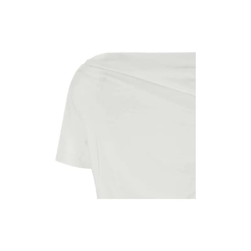 Givenchy Asymmetric Draped Neck T Shirt-2