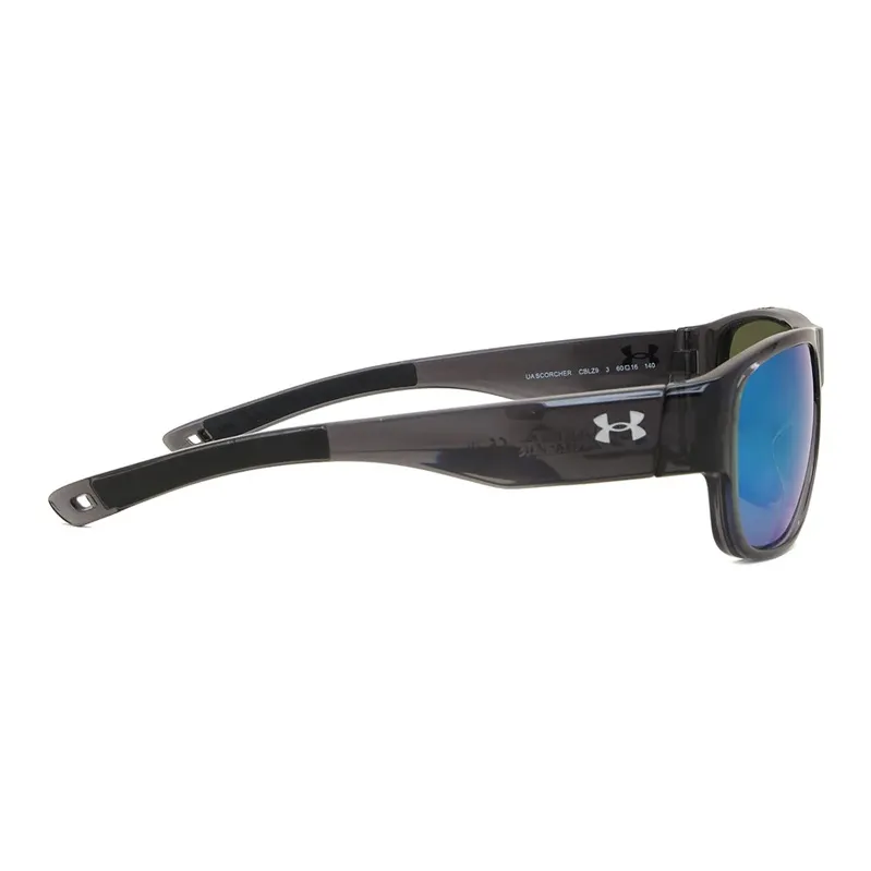 Under Armour Plastic Rectangular Sunglasses Men's Black-2