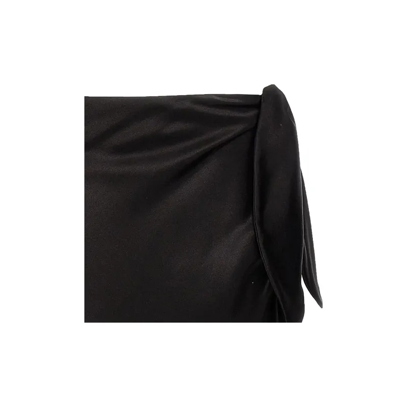 SAINT LAURENT Low Waist Cut Out Long Skirt-2