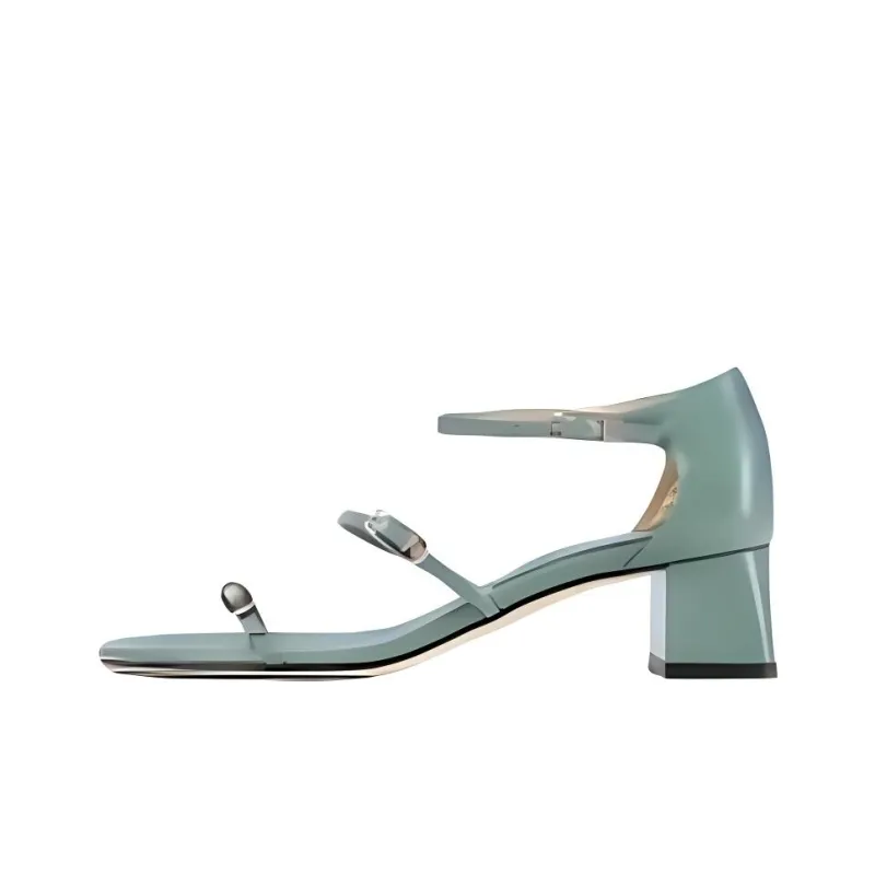 DEAR FRANCES Strap Sandals 4.5cm Women's Sage Green-2