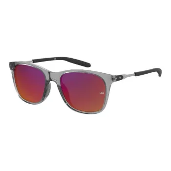 Under Armour Resin Rectangular Sunglasses Men's Gray