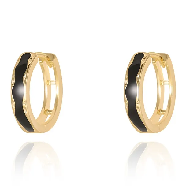 LOOK NICE Oil Drip Earrings Women's-1