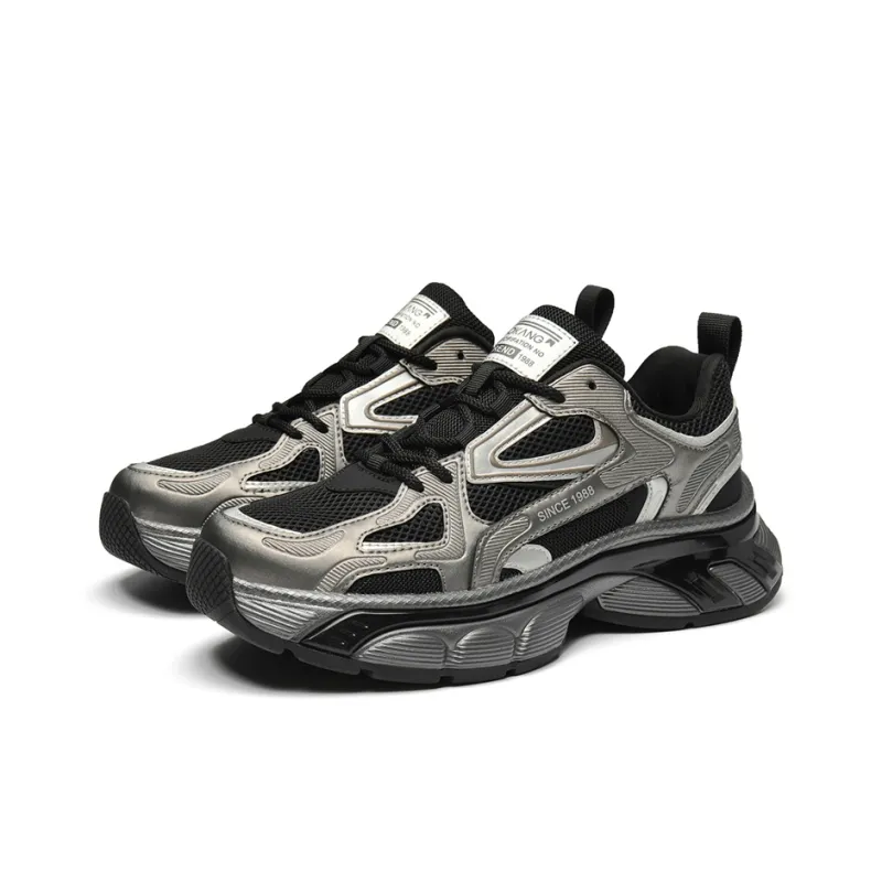 AOKANG Cushioning, Abrasion Resistant, Slip Resistant Low Top Chunky Sneakers Men's Shopping Bag-2