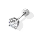 Four-Prong Stud Earrings 5mm