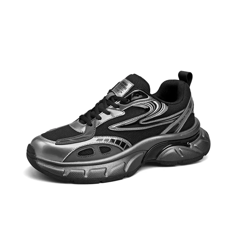 AOKANG Anti Slip Wear Resistant Low Top Chunky Sneakers Men's Shopping Bag-6
