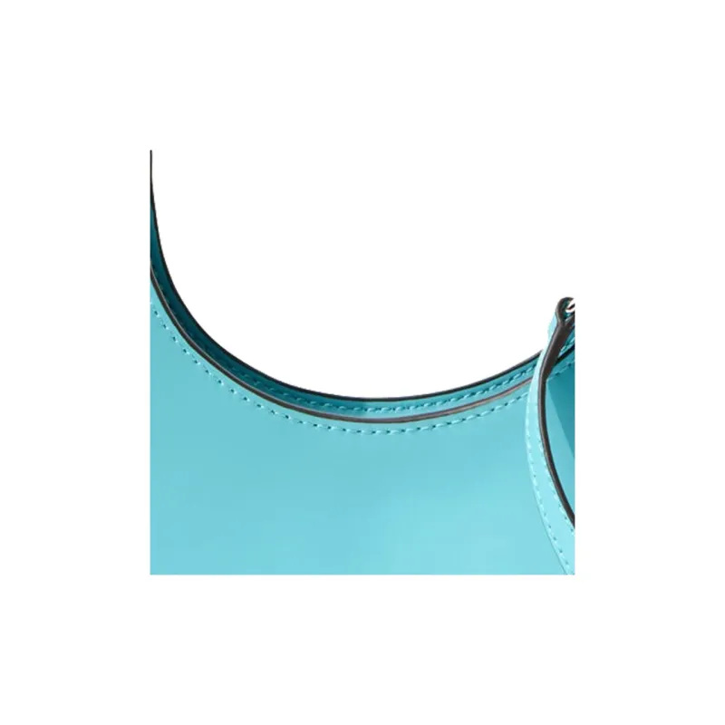 Staud Cow Leather Portable Crossbody Bag Shoulder Bag Women's Light Blue-3