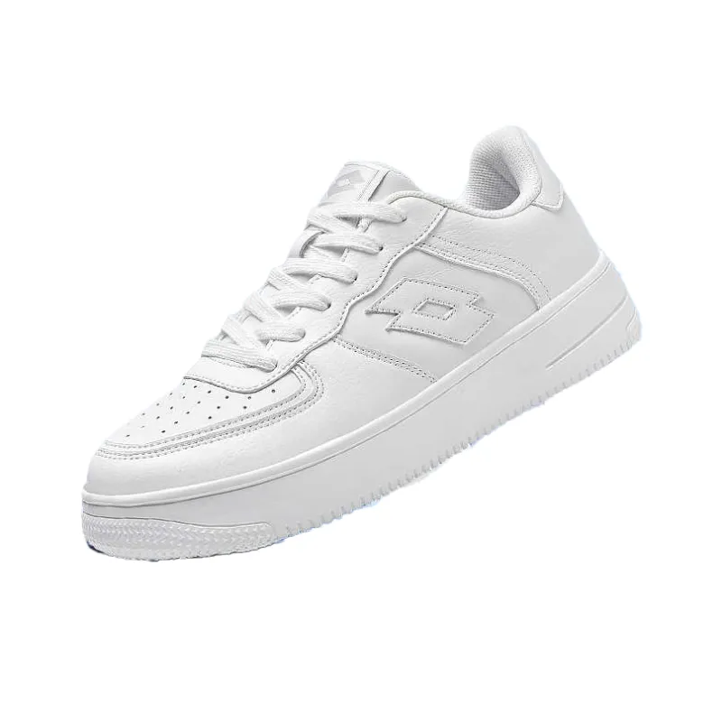 LOTTO Anti Slip Wear Resistant Low Top Skateboard Shoes Unisex White-2