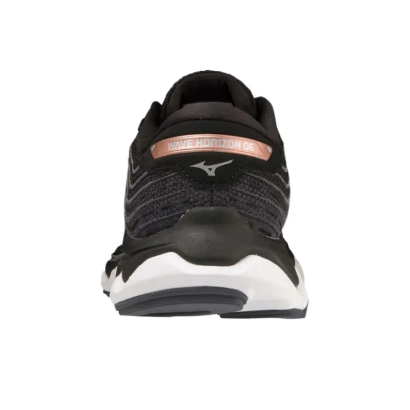 Mizuno Wave Horizon 6 Wear-resistant And Lightweight Low-Top Running Shoes Women's Black Loose Fit-3