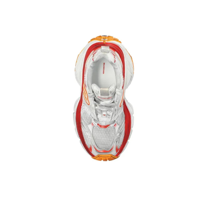 Balenciaga 10XL Low-Top Casual Shoes Men's Gray Red Orange-4