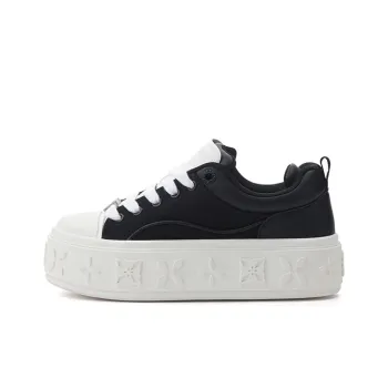 TRAPAR WAVES Low Top Canvas Shoes Women's Black