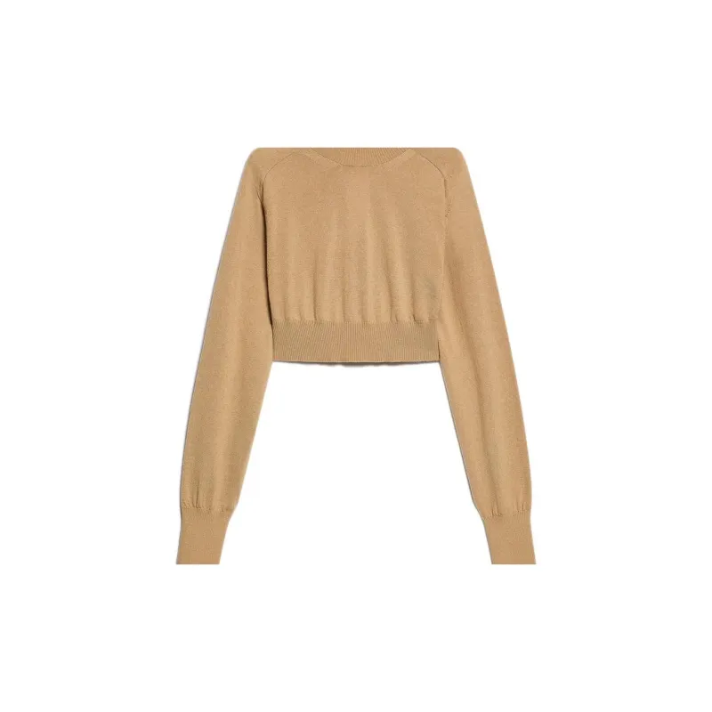 SportMax Ululato Roll Neck Cropped Jumper-4