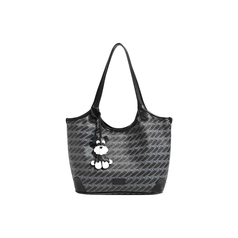 NATTY PVC Shoulder Bag Regular Women's Black-0