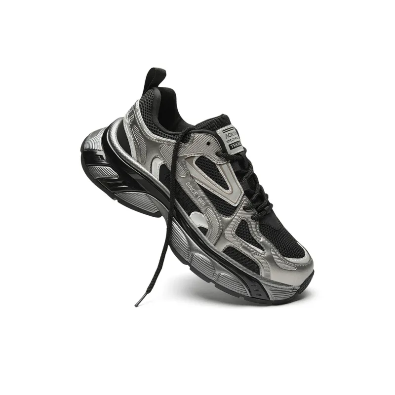 AOKANG Cushioning, Abrasion Resistant, Slip Resistant Low Top Chunky Sneakers Men's Shopping Bag-5