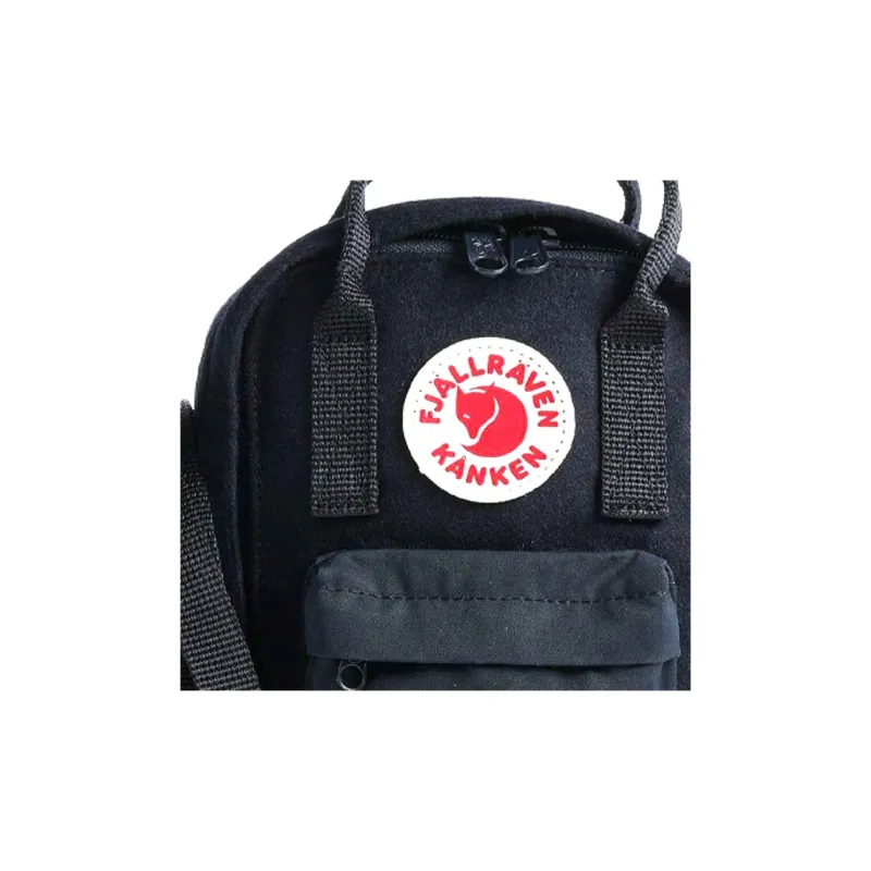 Fjallraven Eco-Friendly Wool Crossbody Bag One Shoulder Crossbody Bag Regular Unisex Blue Black-3