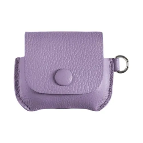 Proper Belongings Cow Leather Earphone Case Unisex Light Purple