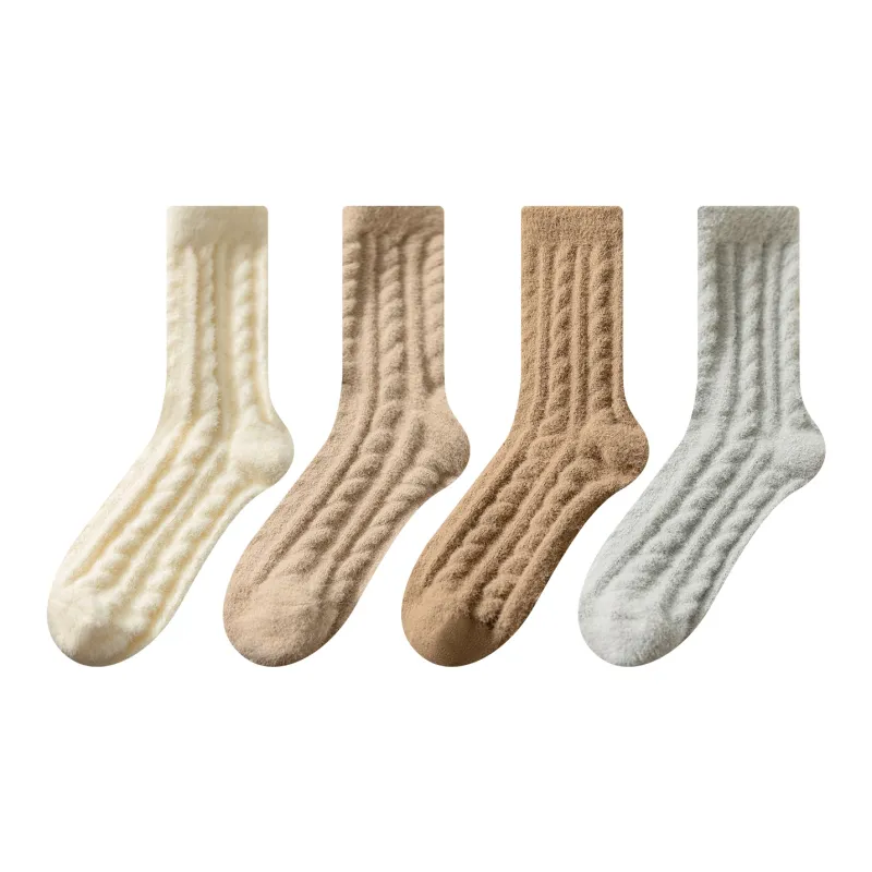 XXLLG Mid Calf Socks Women's 4 Pack-0