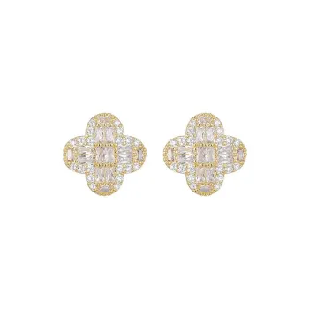DAN DREAM S925 Silver Stud Stud Earrings Women's