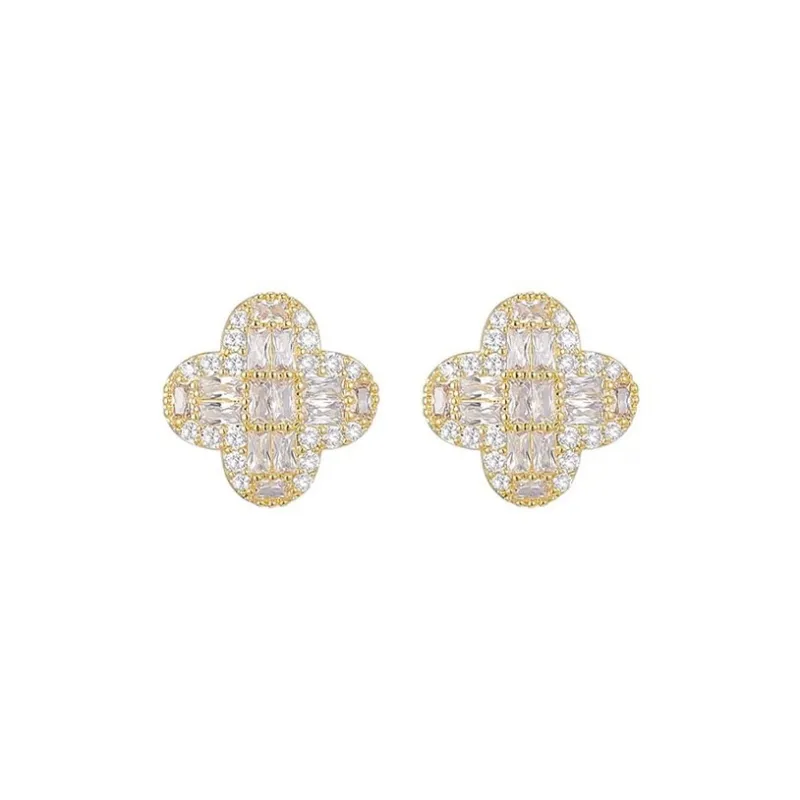 DAN DREAM S925 Silver Stud Earrings Women's-0