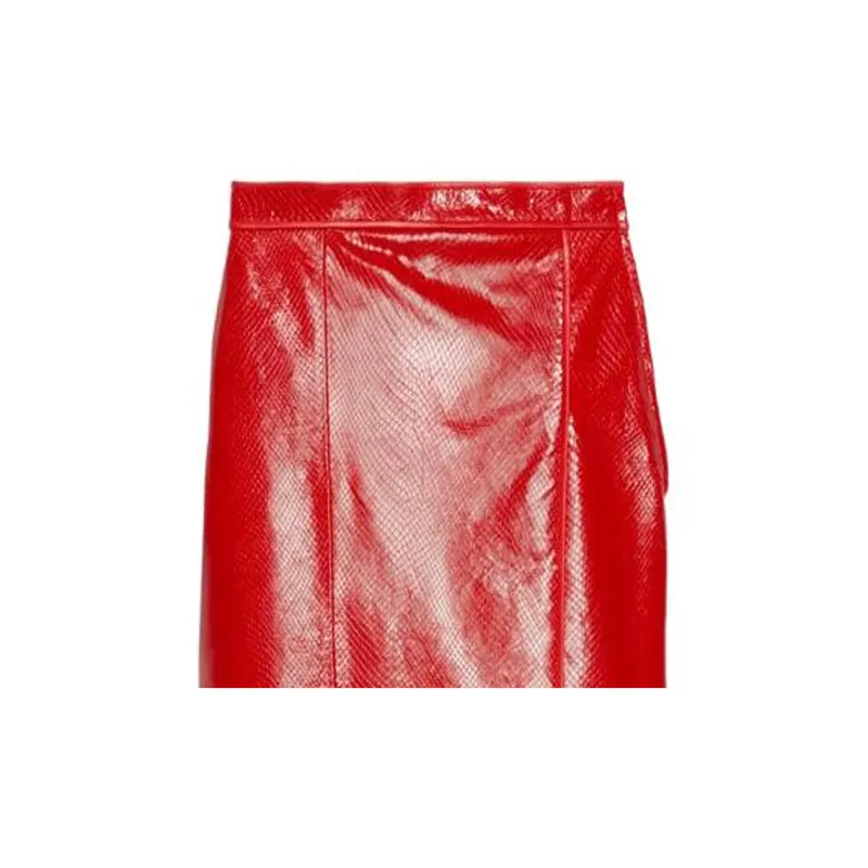 GUCCI Crocodile effect Pencil Skirt-4