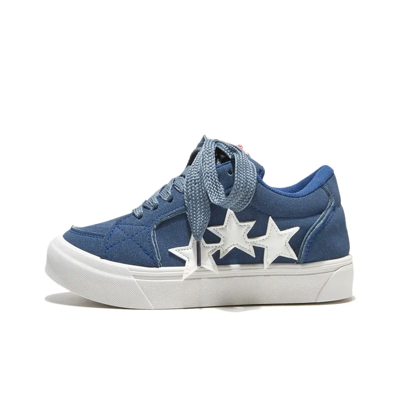 Little Red Man Slip-Resistant Low-Top Skateboard Shoes Women's-5