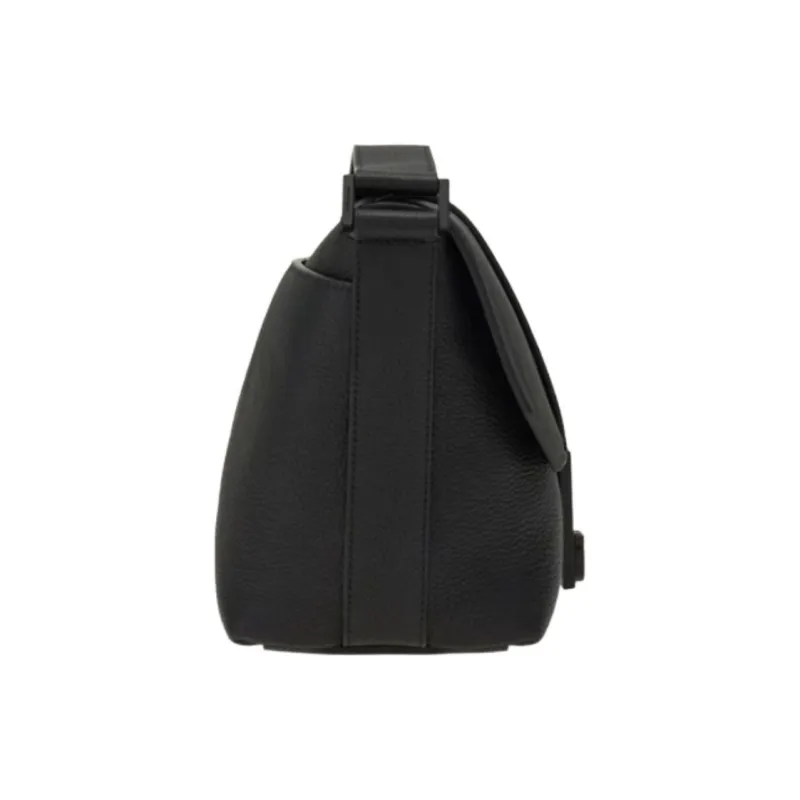 FERRAGAMO Cow Leather Messenger Bag Shoulder Bag Crossbody Bag Regular Men's Black-2