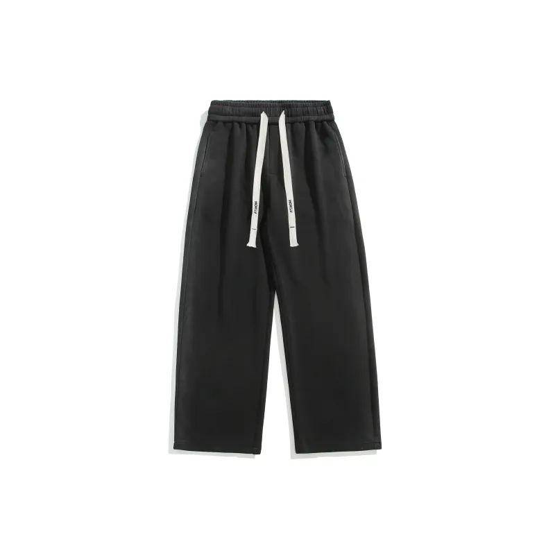 HOKLV Knitted Sports Pants Unisex Black-0