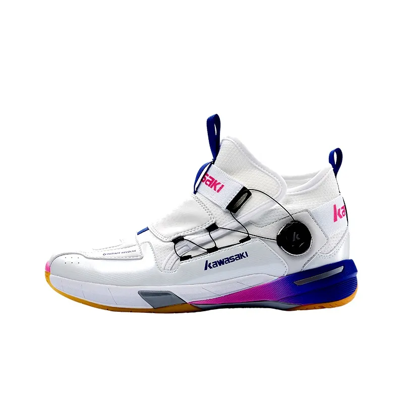 Kawasaki Cushioned Slip Resistant Coverage Support Impact Resistant High Top Badminton Shoes Unisex Multicolor Sunshine-1