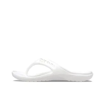 Crocs Baya Minimalistic Casual Flip Flops White
