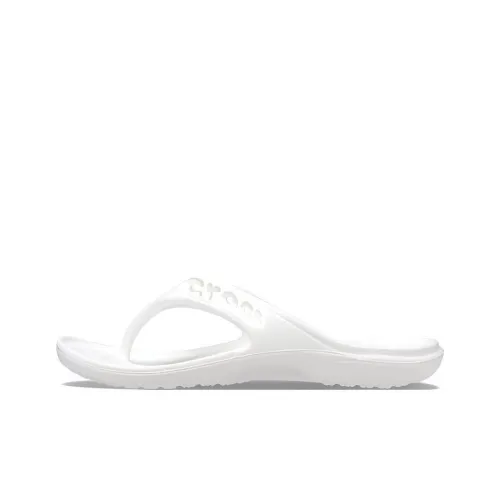 Crocs Baya Minimalistic Casual Flip Flops White