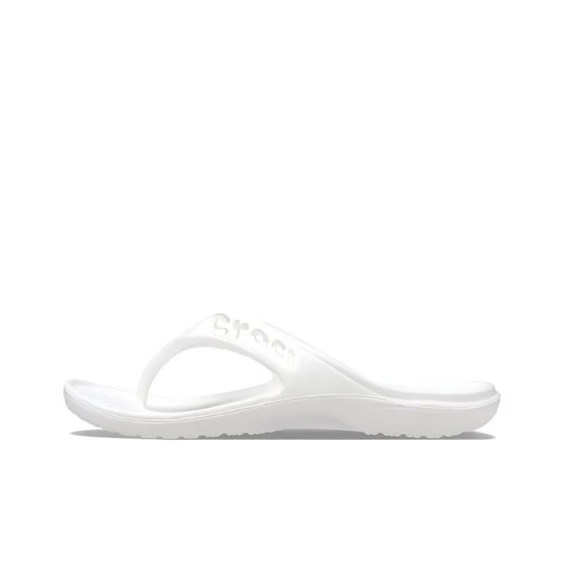 Crocs Baya Minimalistic Casual Flip Flops White-0