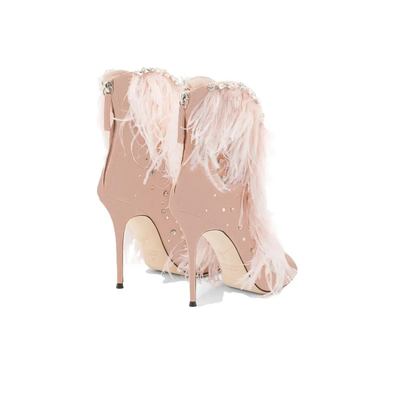 Giuseppe Zanotti/GZ Charleston Ankle Boots 10.5cm Women's Pink-3