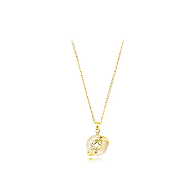 Muyan Chalcedony Necklaces Women's-0